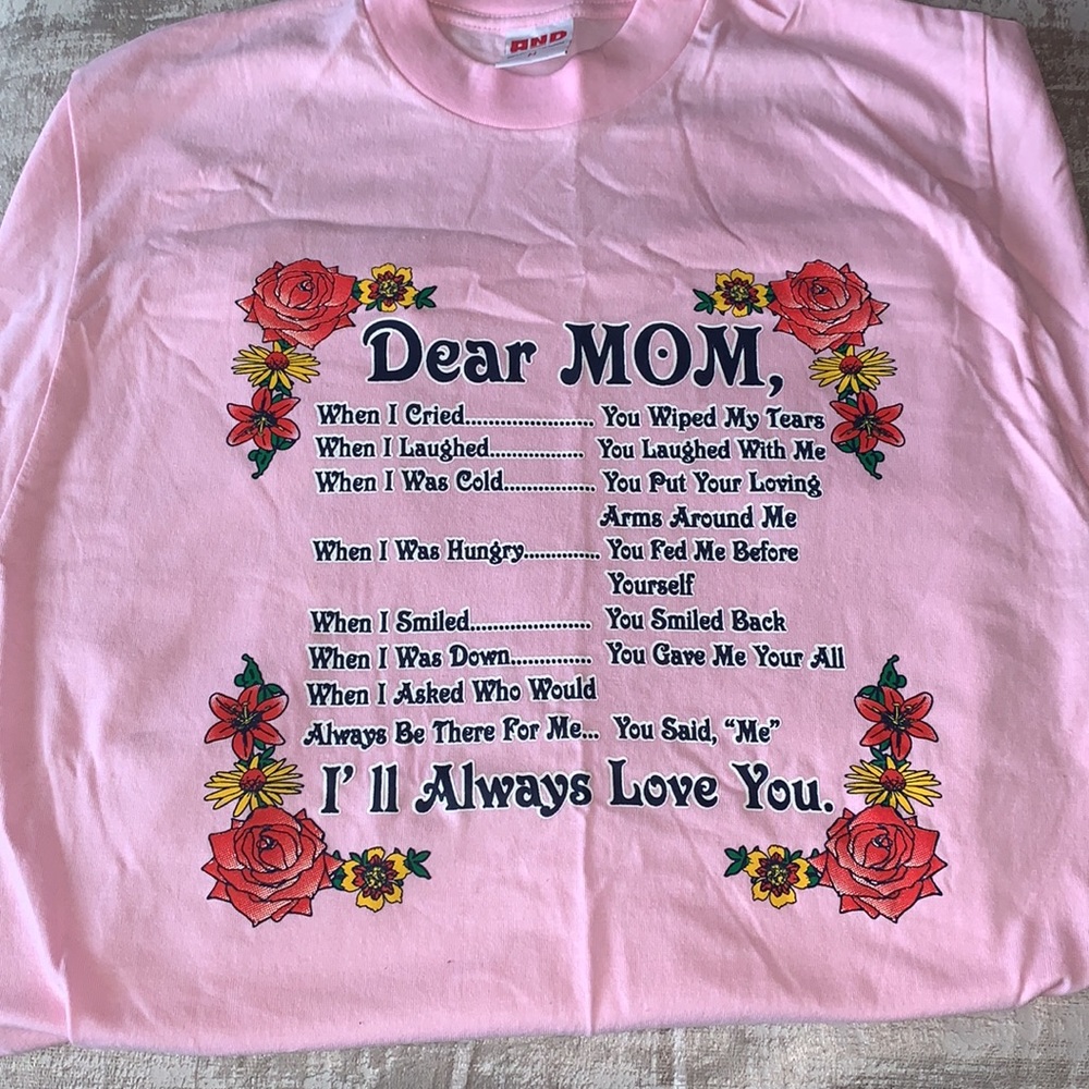 Mother's Day T-shirts. Sizes M, L, 3X